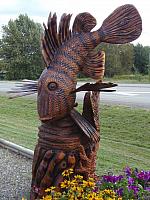 Kettensäge-Skulptur in Chetwynd