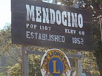 Ortseingang Mendocino
