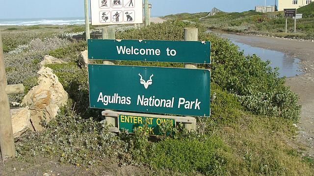 Eingang zum Nationalpark Cape Agulhas