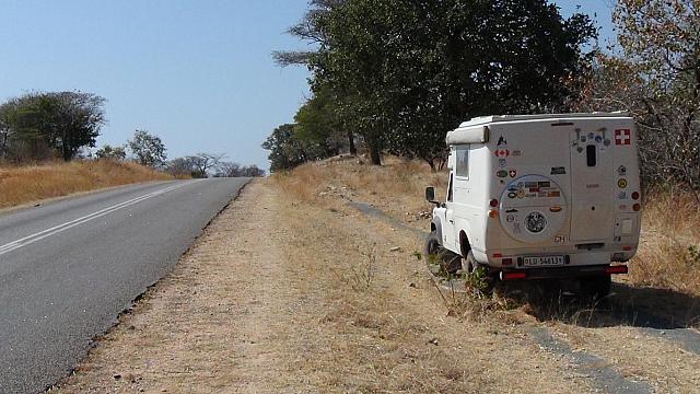 Nur noch wenig befahrbar: Old Bulawayo Road