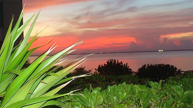 Sonnenuntergang über Cancún