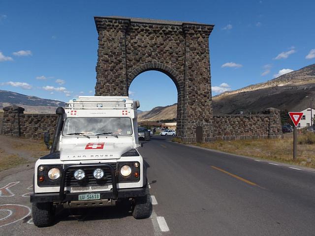 Nordeingang zum Yellowstone National Park