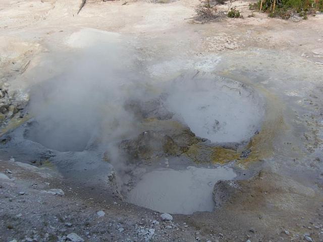 Kochechender Schlamm der Sulphur Caldron