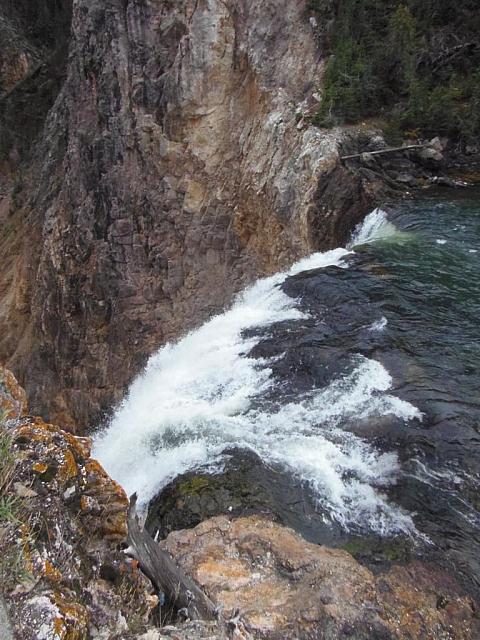 Grand Canyon of the Yellowstone, über den Lower Falls