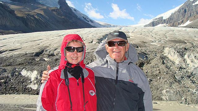 Am Athabasca Glacier, Columbia Icefield