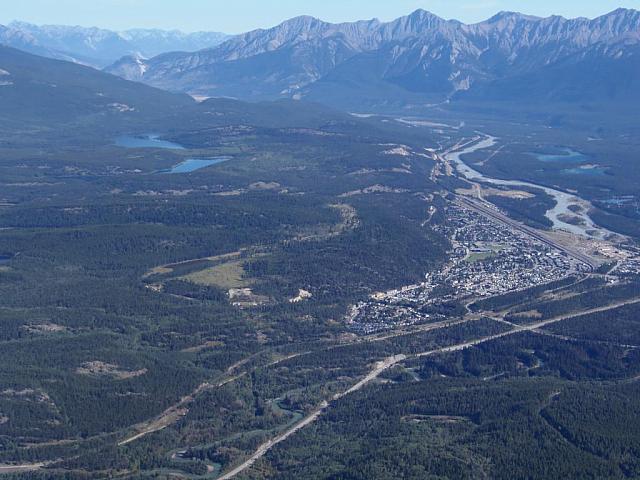 Aussicht auf die Stadt Jasper