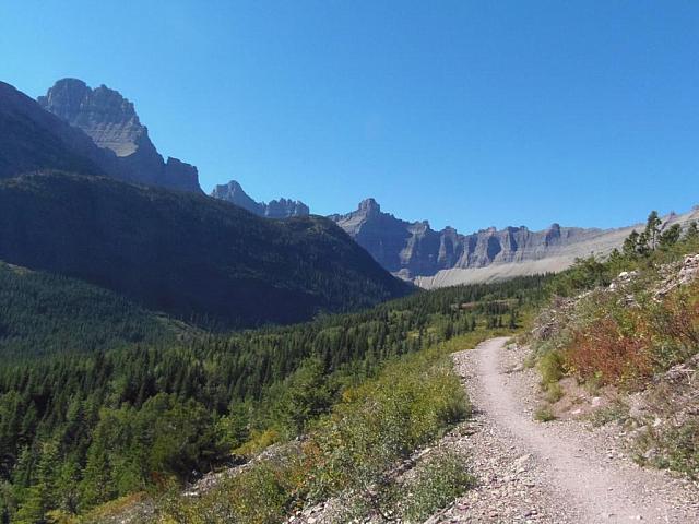 Wanderweg zu den Ptarmigan Falls