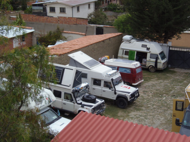 Camping beim Hotel Oberland in La Paz