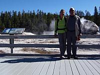 Auf der Wanderung zum Morning Glory Pool