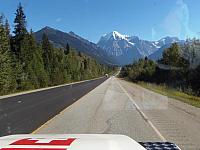 Auf der Fahrt zum Jasper NP: Mount Robson