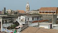 Blick von unserem Hotel über Cartagena