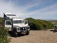 Los Molles: Campingplatz beim Strand