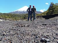 Wandern auf Aschefeldern am Vulkan Osorno