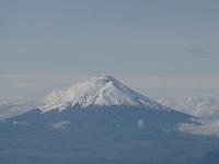 Vulkan Cotopaxi vom Flugzeug gesehen