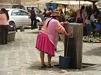 Sauberes Brunnenwasser in Cuenca