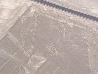 Nazca-Linien vom Flugzeug aus betrachtet