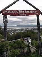 Sicht auf Ushuaia vom Camping Andino